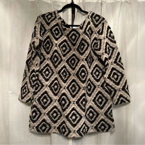 Urban Outfitters - Ecote Diamond Boat Neck Tunic Sweater